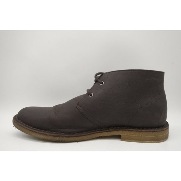 Ugg Energ Brown Leather Casual Lace Up Chukka Ankle Boots Shoes Men\'s 10.5 main image 5